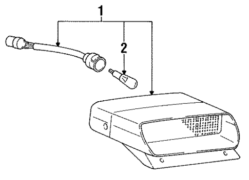 Bulbs - Chassis for 1993 Hyundai Excel #1