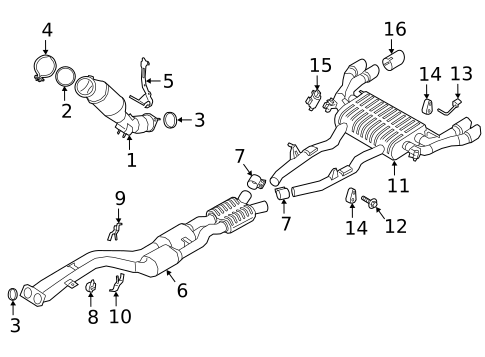 Exhaust Components for 2024 BMW X4 #0