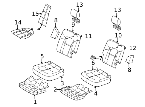 Second Row Seats for 2009 Audi Q7 #2