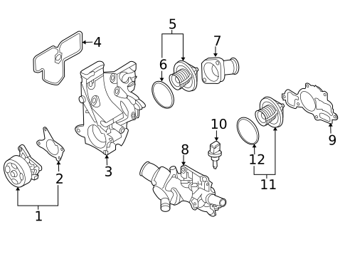 Water Pump for 2019 Nissan NV200 #0