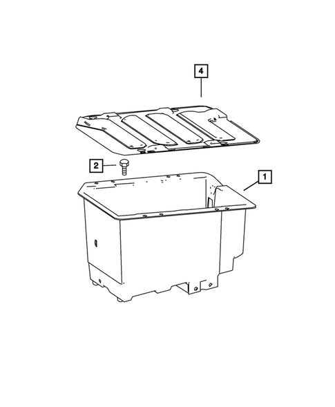 Battery Tray and Cables for 2007 Dodge Sprinter 3500 #1