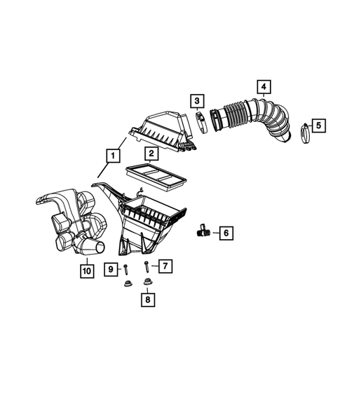 Air Cleaner for 2010 Dodge Journey #2