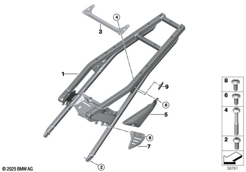 Motorcycle Frame for 2025 BMW-Motorrad R 1300 GS Adventure #0