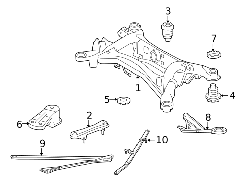 Suspension Mounting for 2012 Lexus IS350 #0