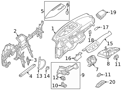 Instrument Panel for 2020 Mercedes-Benz E450 #1