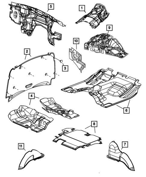 Carpets, Floor Mats, Load Floor, and Silencers for 2010 Dodge Nitro #2
