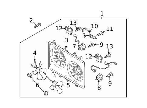 Cooling Fan for 2007 Mazda CX-9 #0