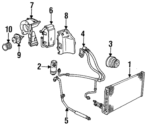 Condenser, Compressor & Lines for 1989 Chevrolet S10 #0