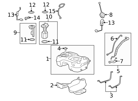 Fuel Pumps & Related Components for 2008 Saturn Vue #1