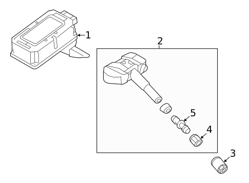 Tire Pressure Monitor Components for 2018 Kia Niro #2