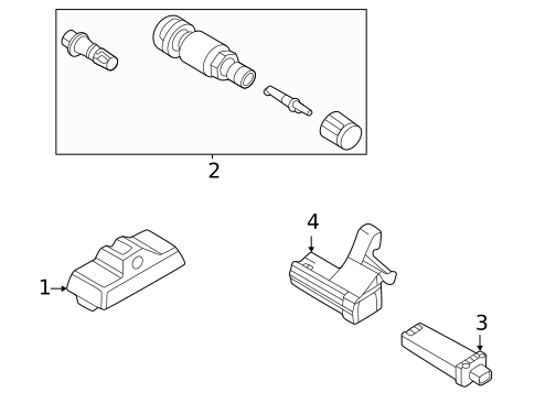 Tire Pressure Monitor Components for 2023 Audi e-tron GT #0