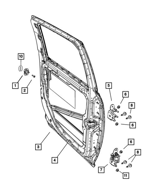 Rear Door for 2023 Ram 3500 #3
