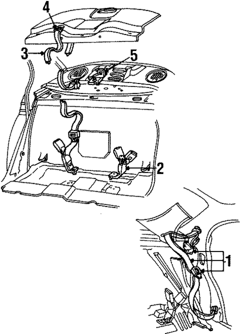 Seat Belt for 1998 Lincoln Continental #0