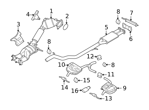 Exhaust Components for 2011 Volvo XC70 #0