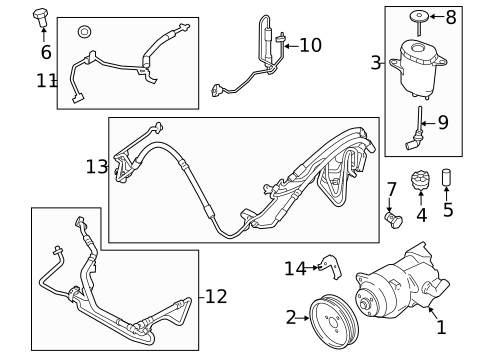 Pump & Hoses for 2011 BMW 740i #1