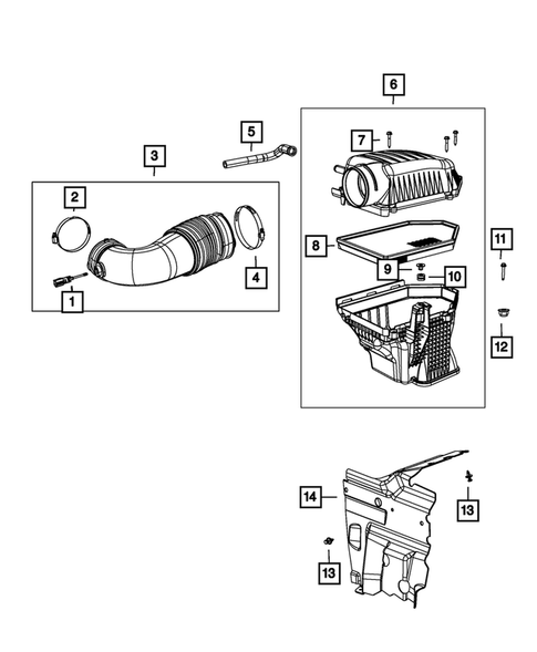 Air Cleaner for 2011 Dodge Challenger #1