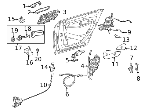 Lock & Hardware for 2025 Mercedes-Benz EQE AMG® #3