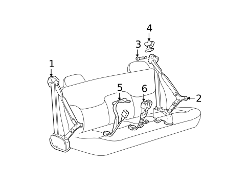 Seat Belt for 2000 Chevrolet K2500 Pickup #3