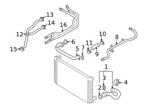 Hoses & Lines for 2007 Audi A6 Quattro #1