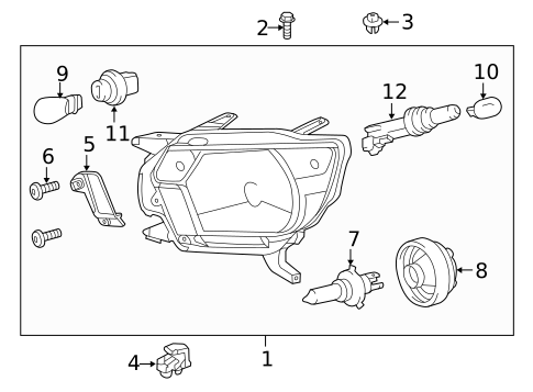 Bulbs - Chassis for 2012 Toyota Tacoma #1