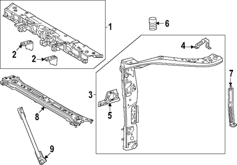 Radiator Support for 2025 Lexus TX500h #0