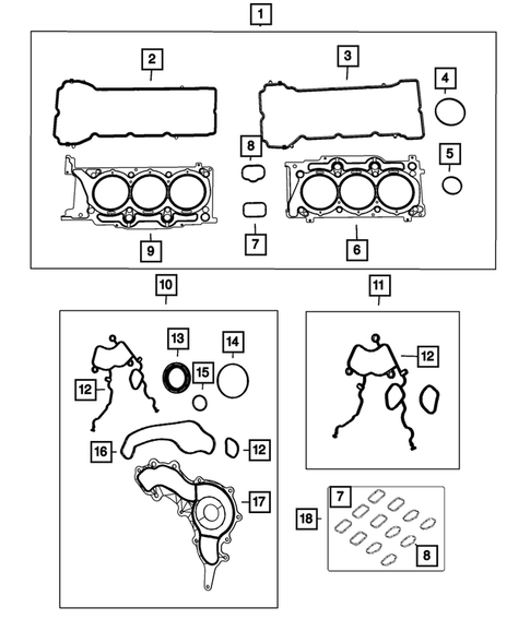 Engine Identification, Service Engines & Engine Service Kits for 2015 Jeep Grand Cherokee #0