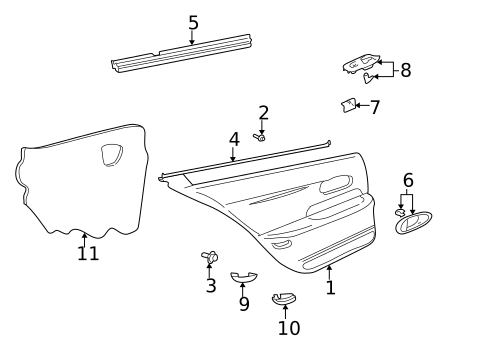 Rear Door for 2004 Buick LeSabre #2