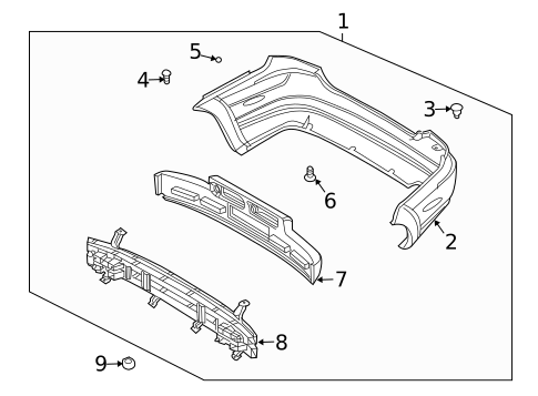 Bumper & Components - Rear for 2006 Chevrolet Aveo #1