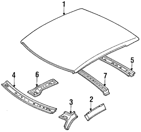 Roof & Components for 1989 Nissan 240SX #0