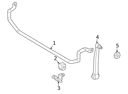 Stabilizer Bar & Components for 2002 Mercedes-Benz CLK 55 AMG® #2