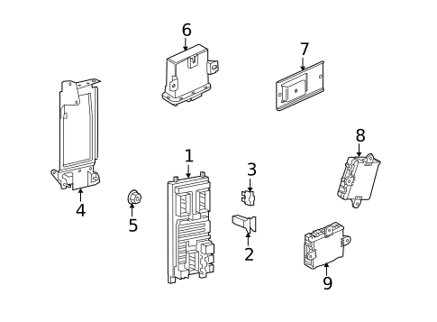 Headlamp Components for 2012 Land Rover Range Rover Sport #1