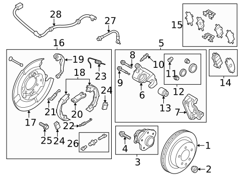Brake Components for 2019 Nissan LEAF #0
