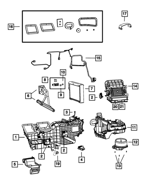 Air Conditioner and Heater Units for 2014 Ram 3500 #2
