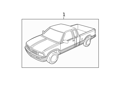 Stripe Tape for 1994 GMC Sonoma #0