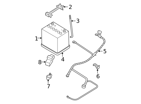 Battery for 2007 Subaru Impreza #0