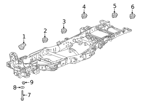 Body Mounting for 2022 GMC Yukon XL #0