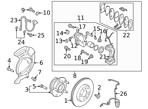 Anti-Lock Brakes for 2020 Hyundai Elantra #1