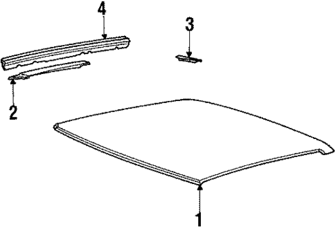 Roof & Components for 1986 Buick LeSabre #1