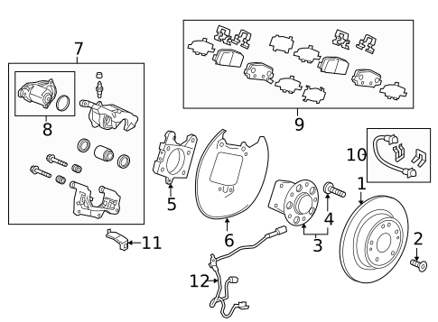 Rear Brakes for 2019 Honda HR-V #1