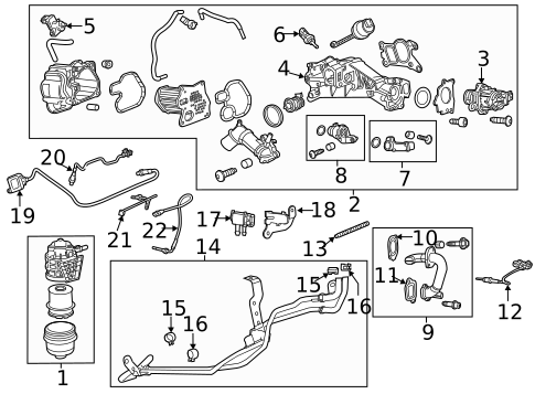 EGR System for 2014 Chevrolet Cruze #0