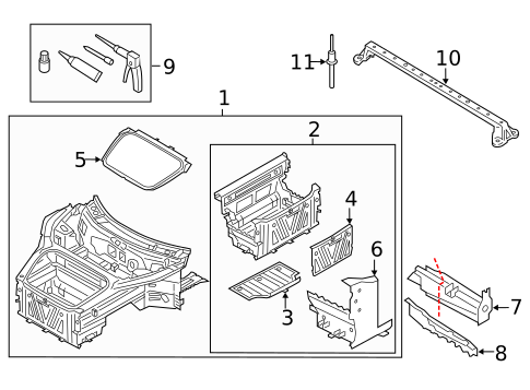 Inner Structure for 2023 Porsche 718 Spyder #1