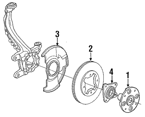 Front Brakes for 1992 Honda Accord #0