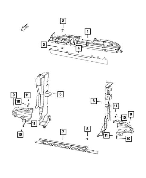 Radiator and Related Parts; Charge Air Cooler for 2015 Jeep Cherokee #2