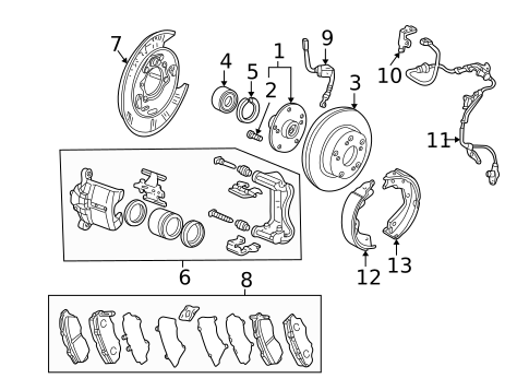 Parking Brake for 2005 Acura MDX #0