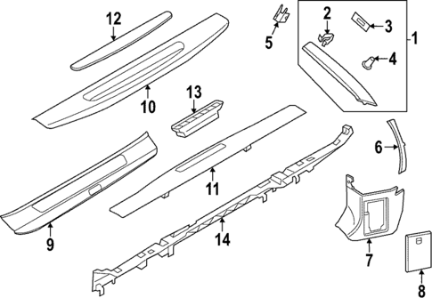 Interior Trim - Pillars for 2021 Porsche 911 #1
