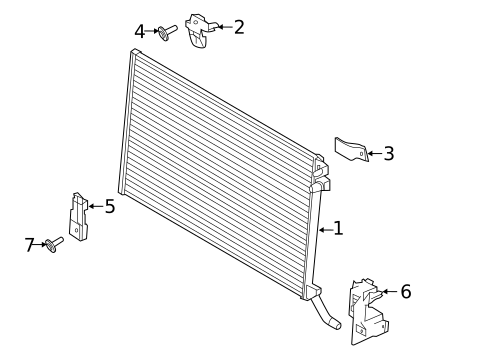Intercooler for 2018 Land Rover Range Rover Velar #1