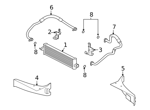 Engine Oil Cooler for 2009 Jaguar XK #1