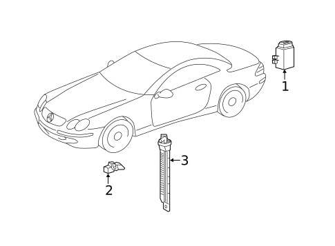 Tire Pressure Monitor Components for 2011 Mercedes-Benz SL 550 #0