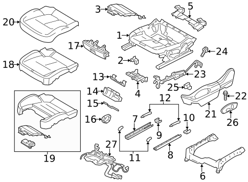 Air Bag Components for 2017 Porsche Cayenne #4