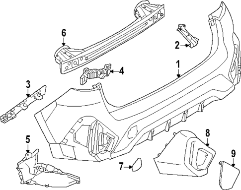 Bumper & Components - Rear for 2024 Subaru Crosstrek #0
